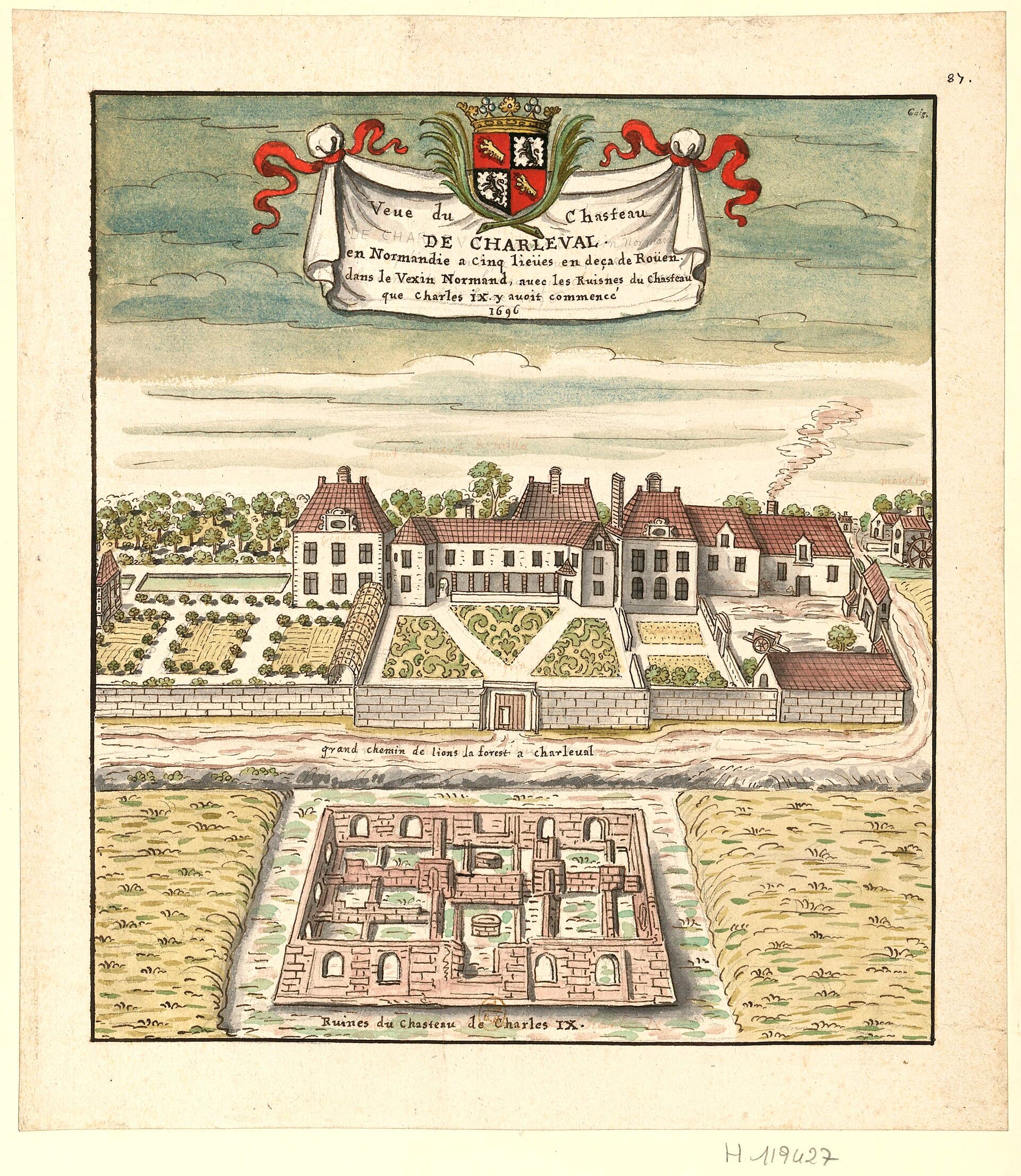 Château de Charleval – ruines — château à Charleval, Eure, classé mh