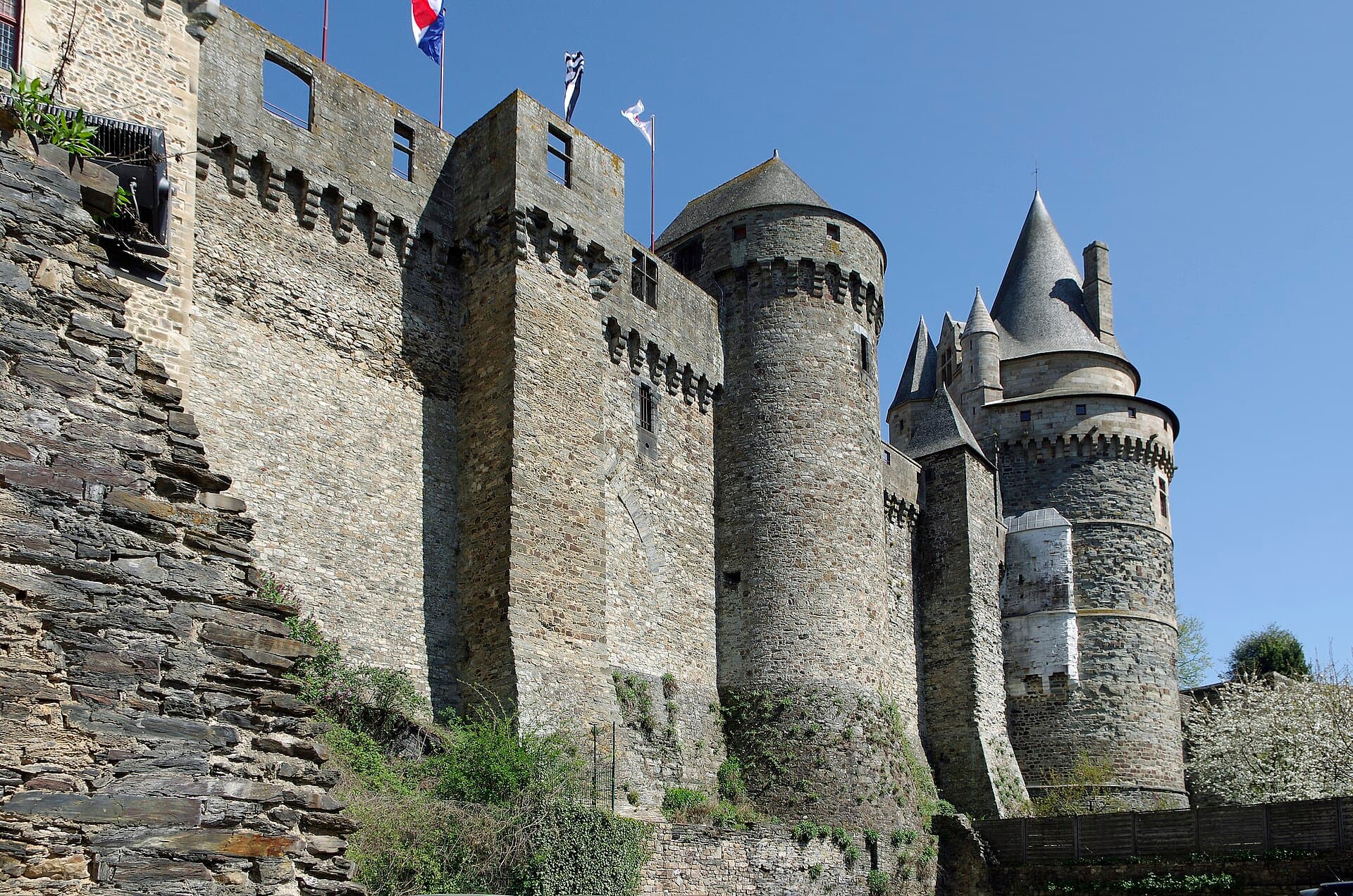 Château de Vitré — château à Vitré, Ille-et-Vilaine, façade, classé mh